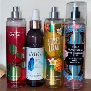 Bath and body works bundle aquamarine pineapple